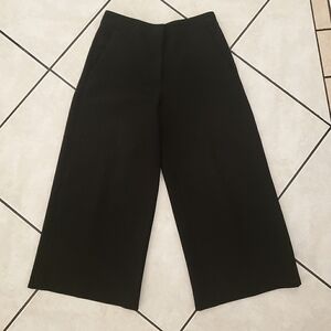 Prabal Gurung Classic Black‎ Wide-Leg Trouser Pants Size 4
